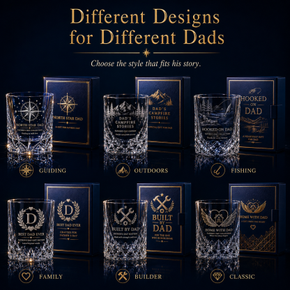Father’s Day Crystal Gift Glass Collection – A One-of-a-Kind Gift Made for Dad