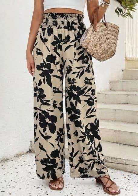 Women's Stretchy Wide-Leg Pants