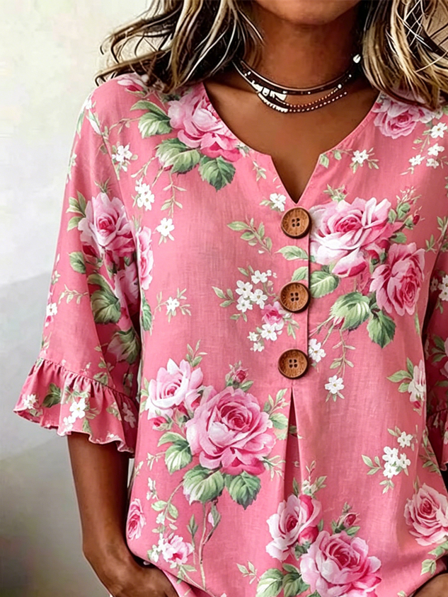 Cotton And Linen Vintage Others Shirt