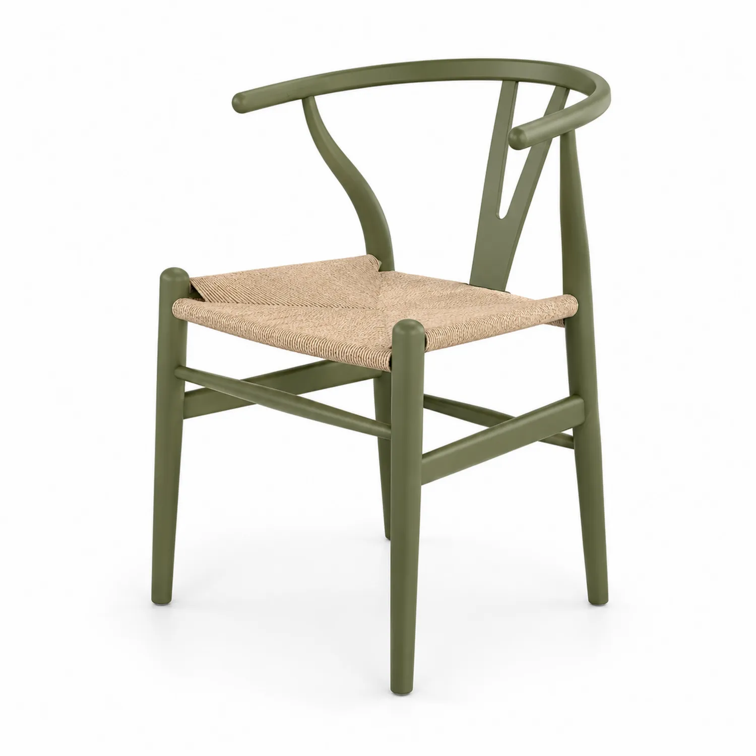 Chaise en bois de hêtre avec assise en paille tressée-Domixorn