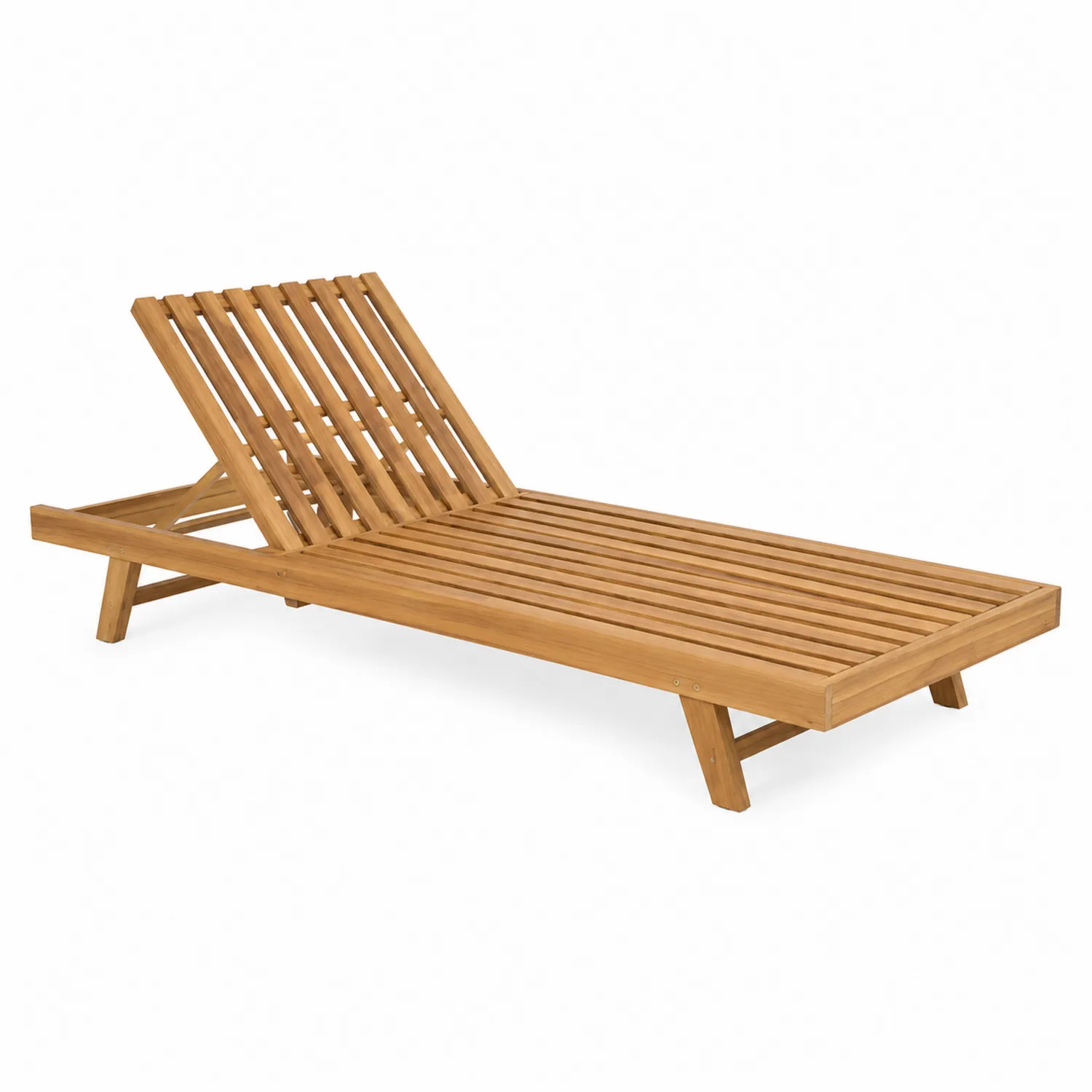 Chaise longue en bois d'acacia-Domixorn