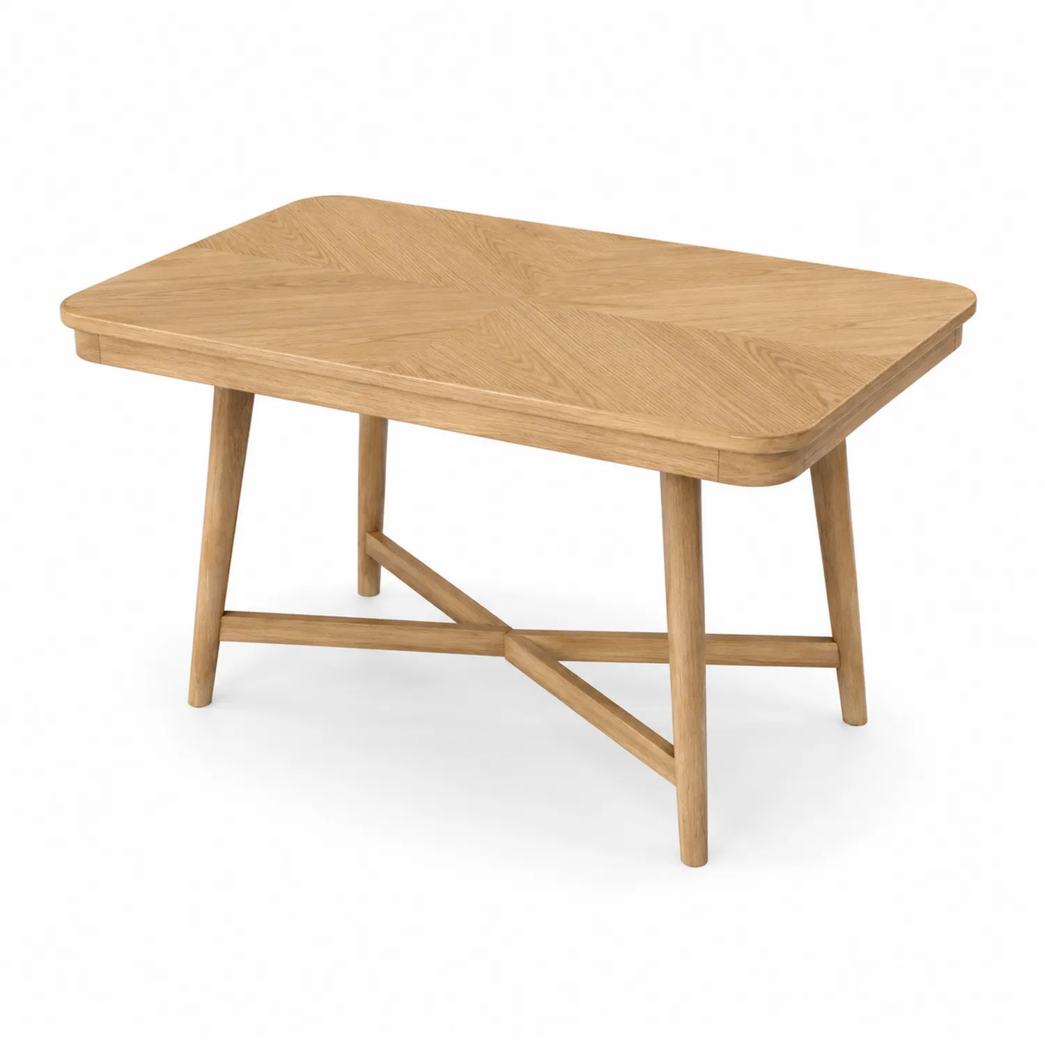 Table de salle à manger en bois de chêne 150x90x75 cm-Domixorn