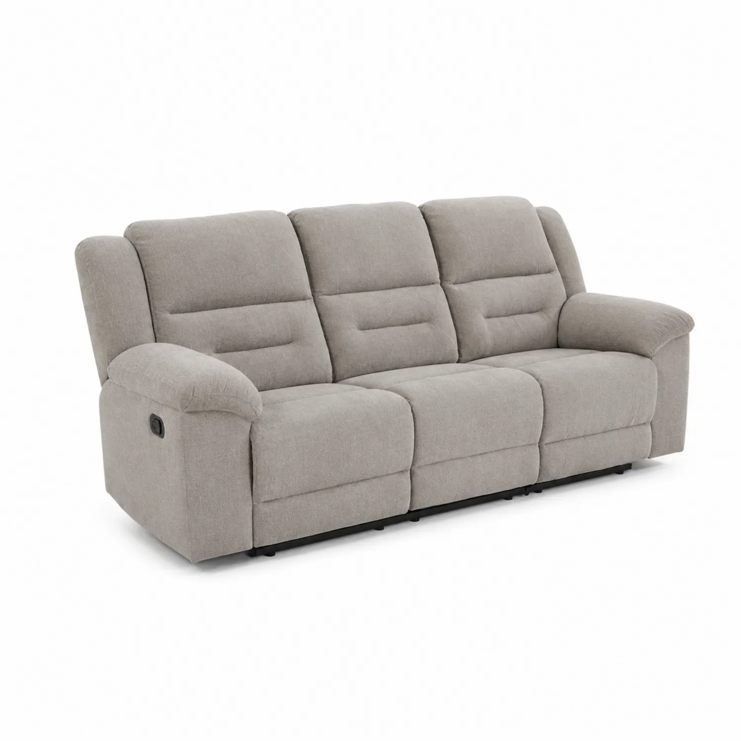 Canapé 3 places en tissu avec dossier inclinable