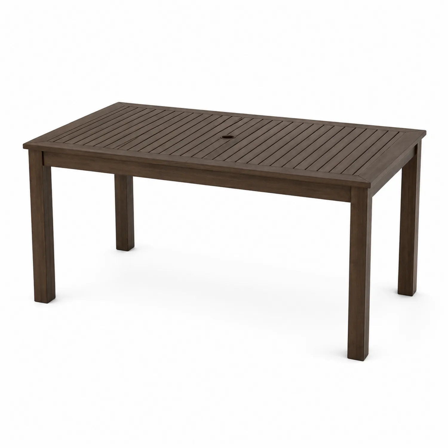 Table en bois marron pour extérieur 180x90 cm
