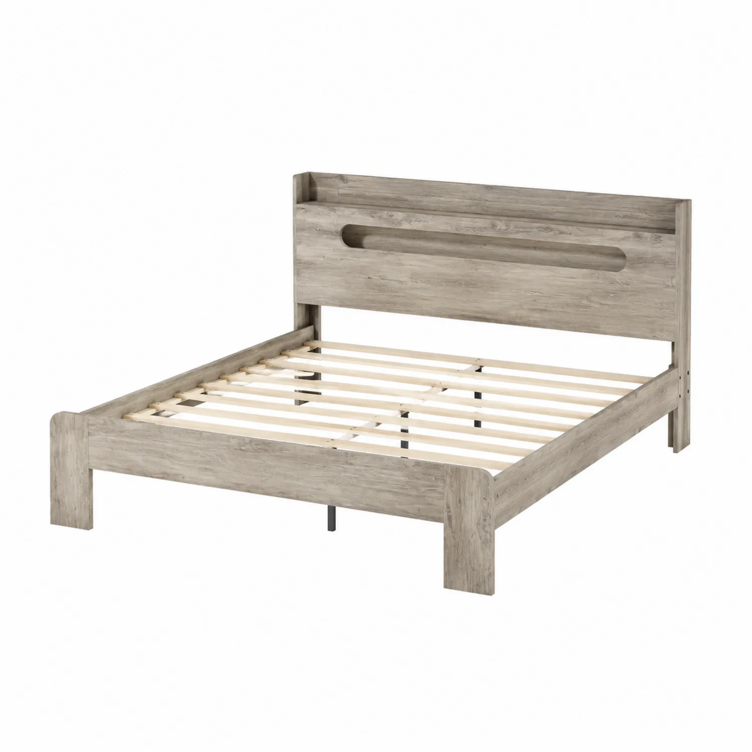 Lit double en bois de pin 200x160 cm
