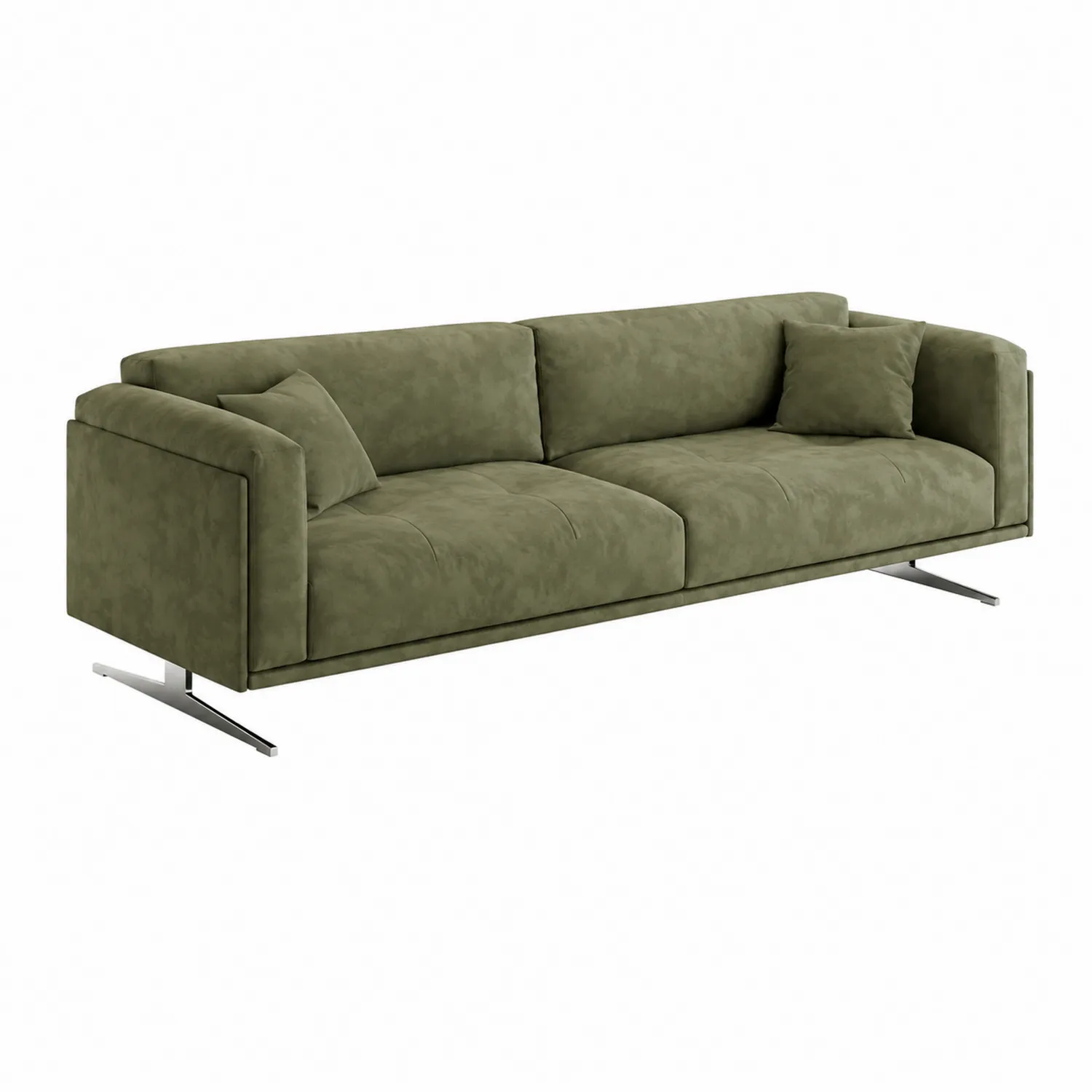 Canapé en tissu 3 places vert