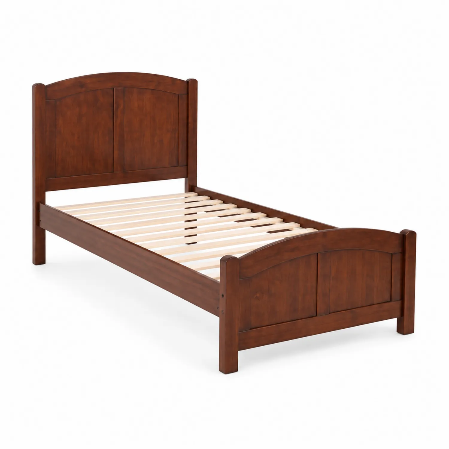 Lit simple en bois Brun 200x90 cm