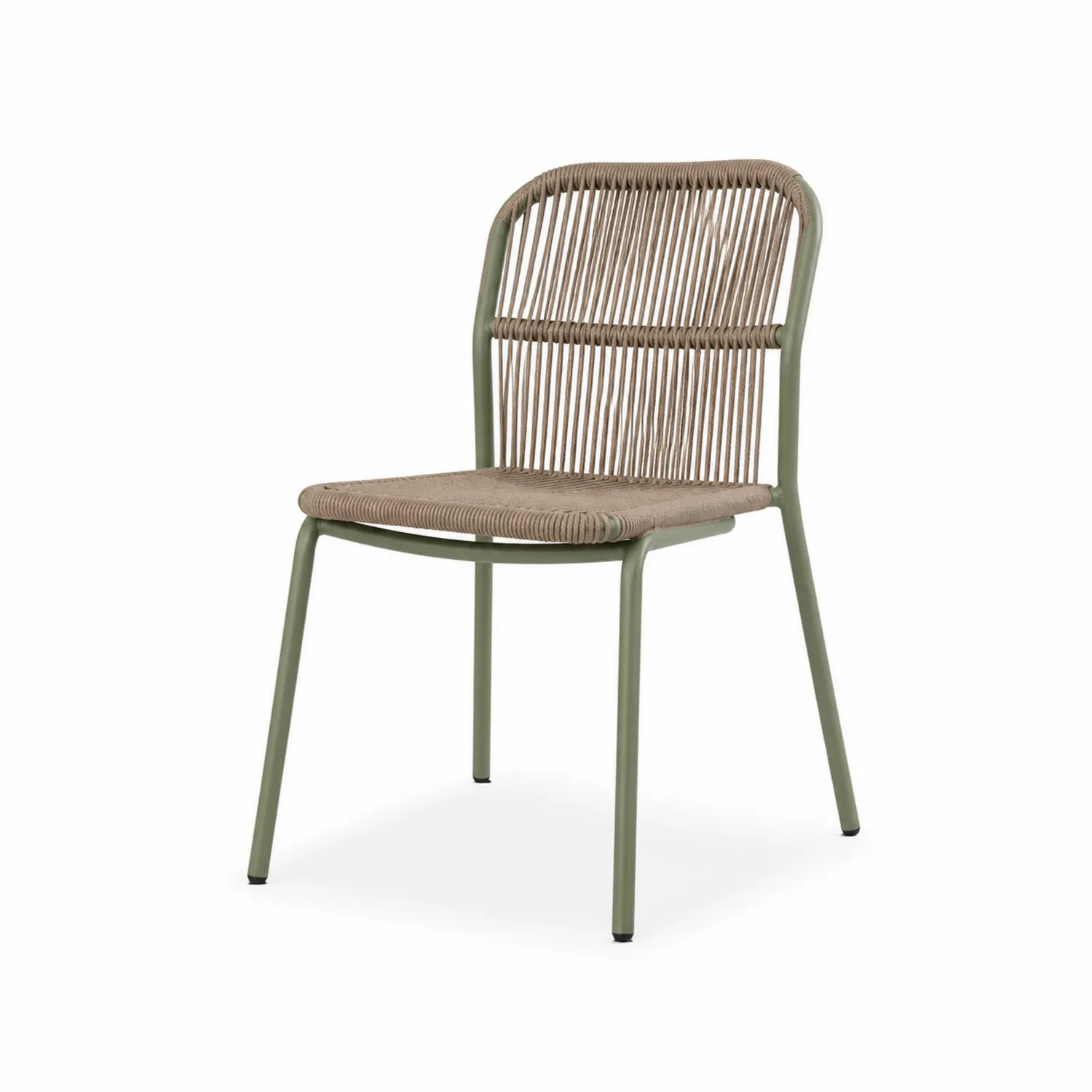 Chaise de jardin en aluminium et corde polyester-rivviorae