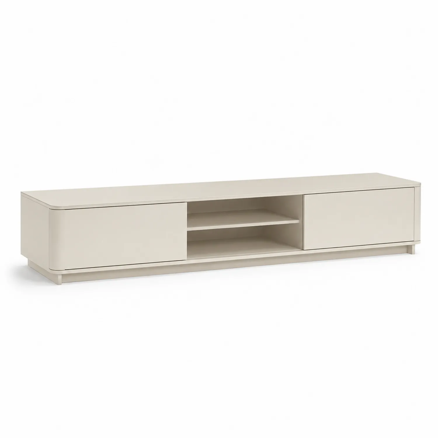 Meuble TV en Bois Beige avec Étagères 180x40x35 cm-rivviorae