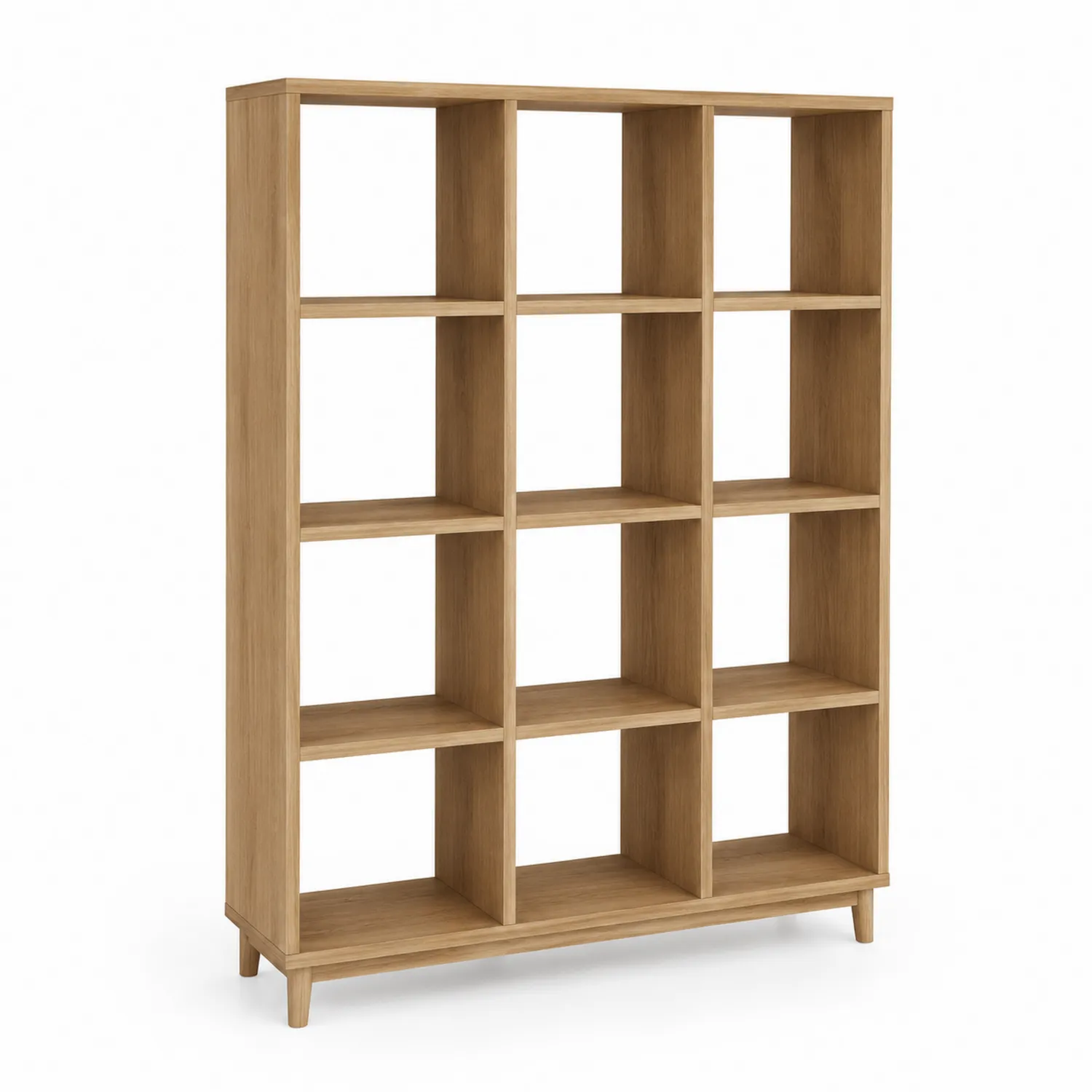 Étagère en Bois de Chêne 12 Compartiments-rivviorae