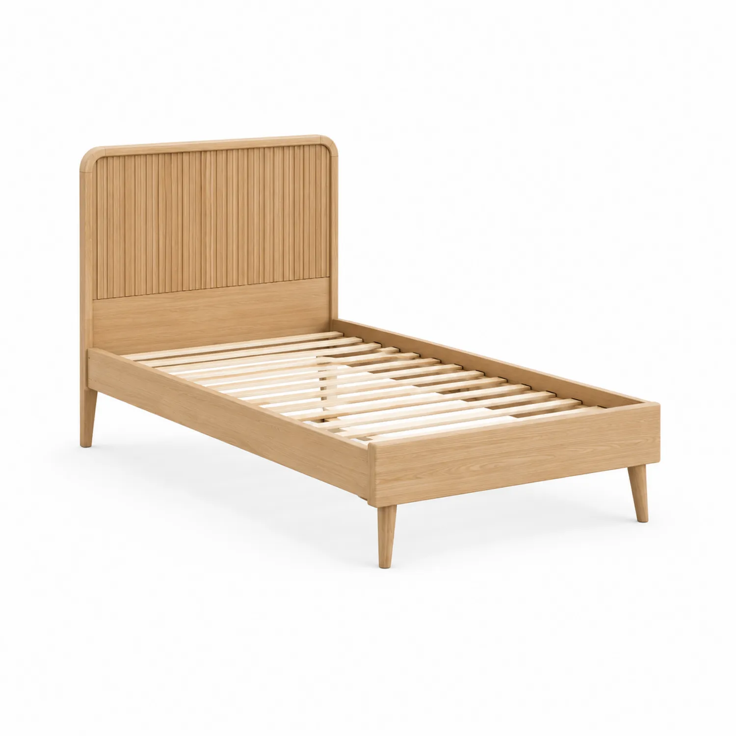 Lit simple en bois de chêne-rivviorae