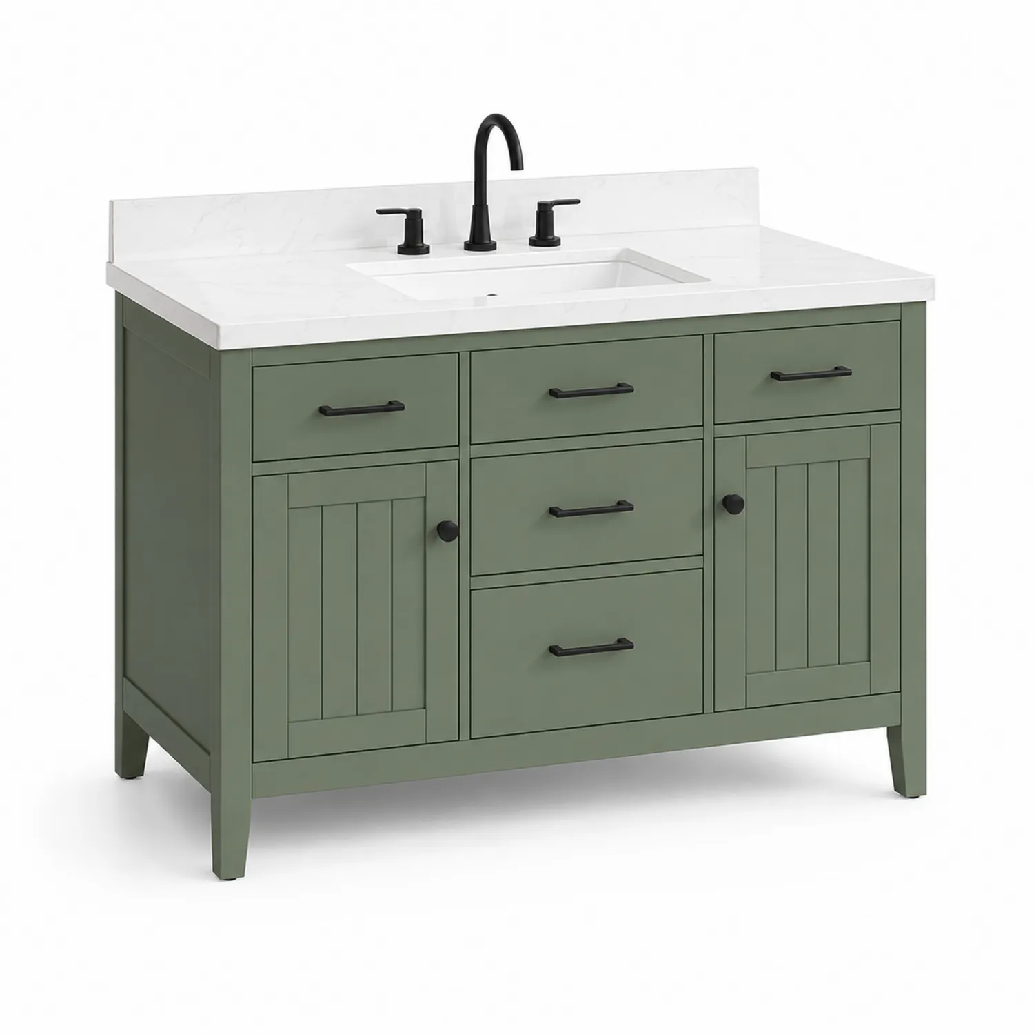 Meuble-lavabo en bois avec plan en marbre blanc 90 cm-rivviorae