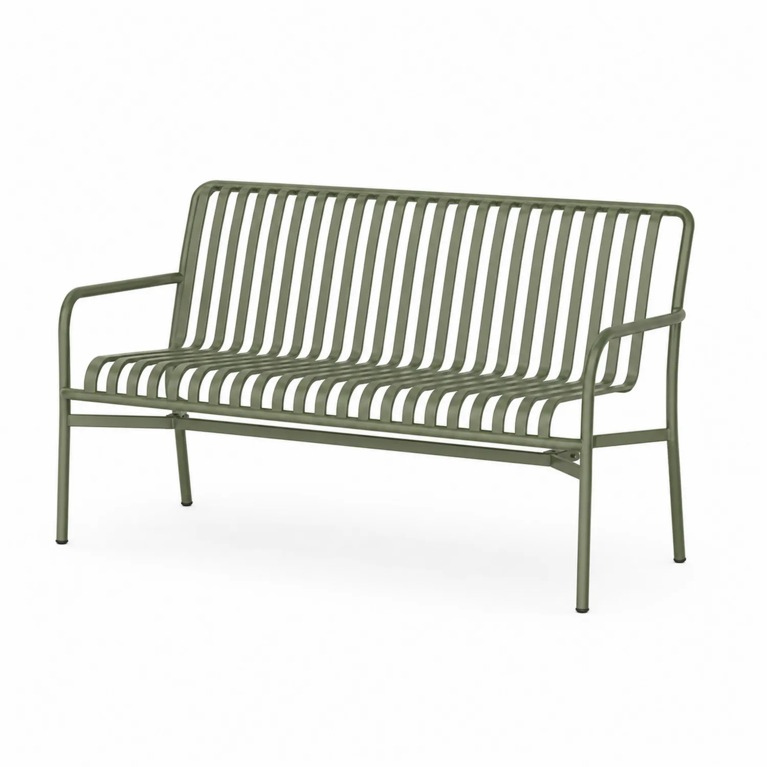 Banc en métal extérieur Vert Olive-rivviorae