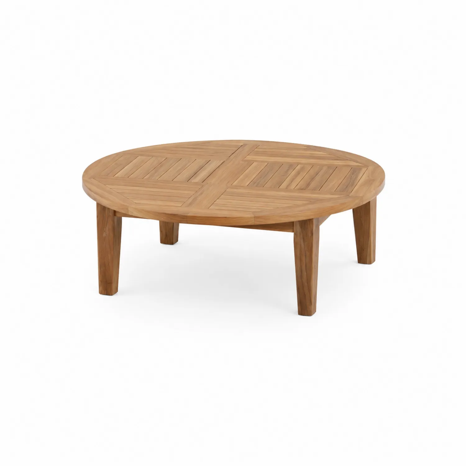 Table Basse Ronde en Teck
