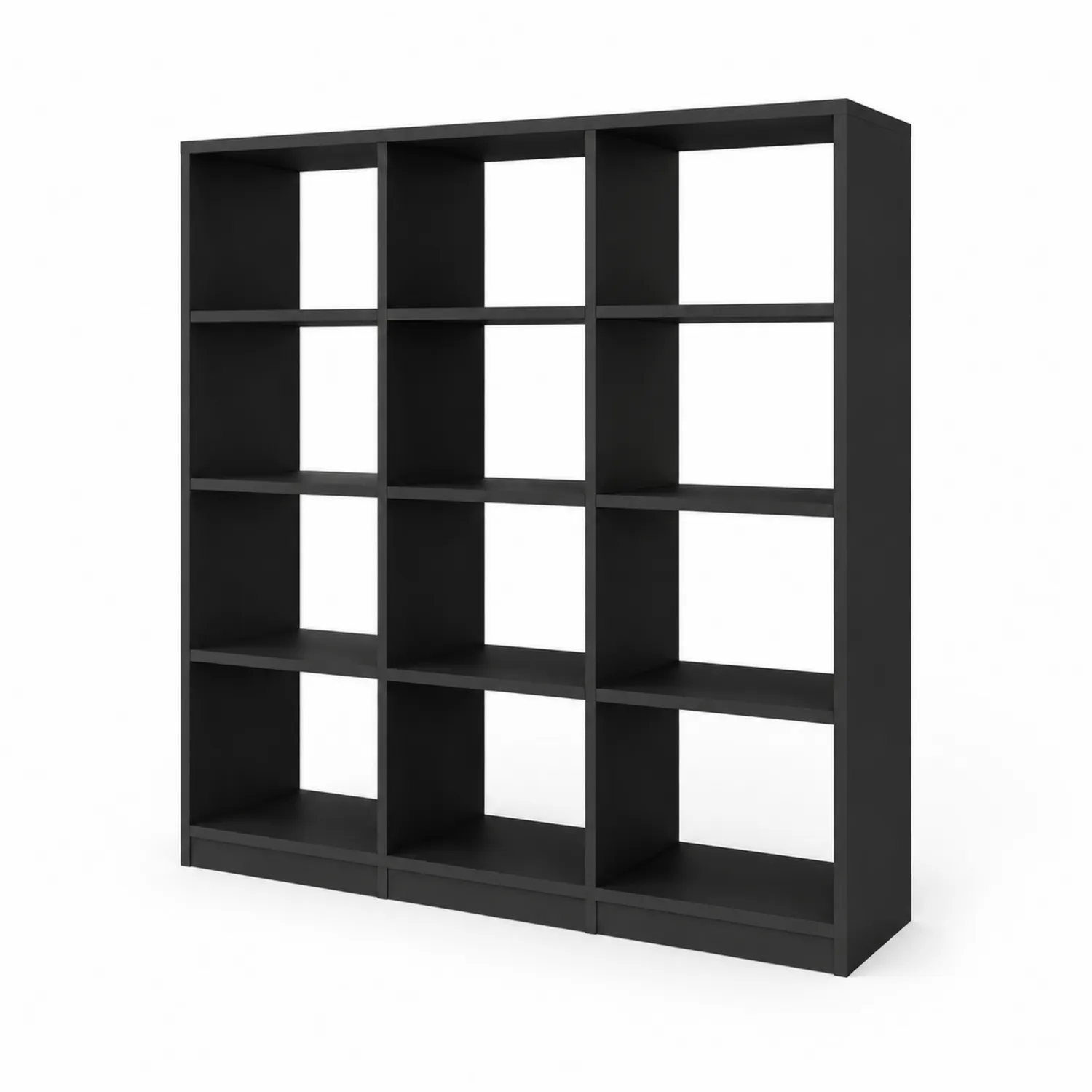 Regał z płyty MDF czarny 140x147x33 cm