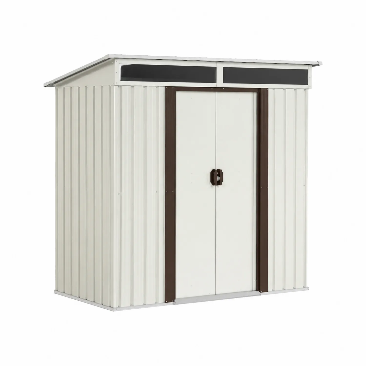 Domek ogrodowy metalowy z blachy stalowej ocynkowanej 195x122x180 cm