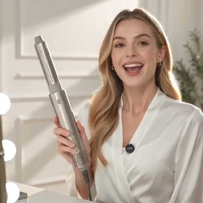SaharaCurl RQ30 | Automatischer 5-in-1 Heißluft-Styler mit Lockenstab | 110.000 U/min schnelles Trocknen | Frizz-freie Locken & Volumen