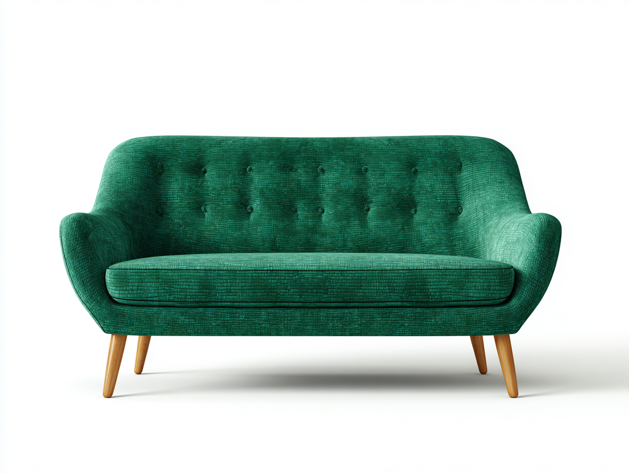 Sofás lineales tapizado tela 180x80x85 cm verde salón elegante diseño moderno-Zinoryinterior