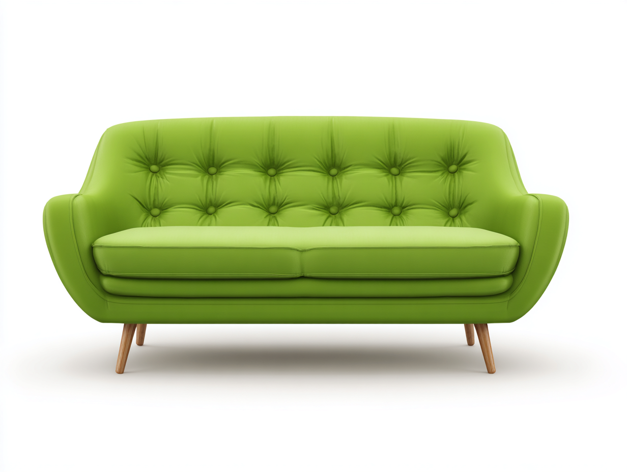 Sofás lineales tapizado 180x80x85 cm - verde - diseño moderno salón-Zinoryinterior