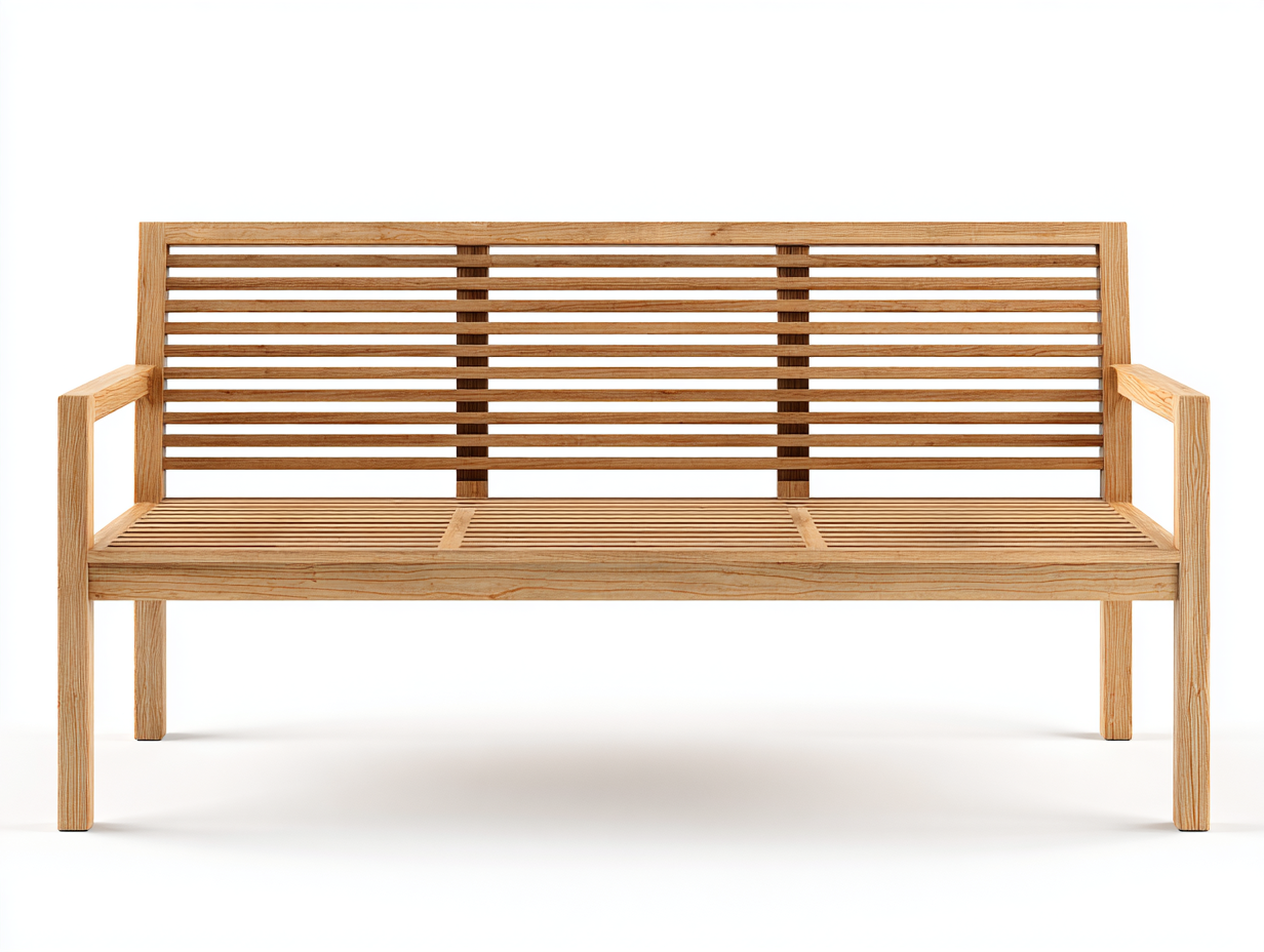 Gartenbank Massivholz 160x60x85 cm Braun Modernes Design-Parovaroom