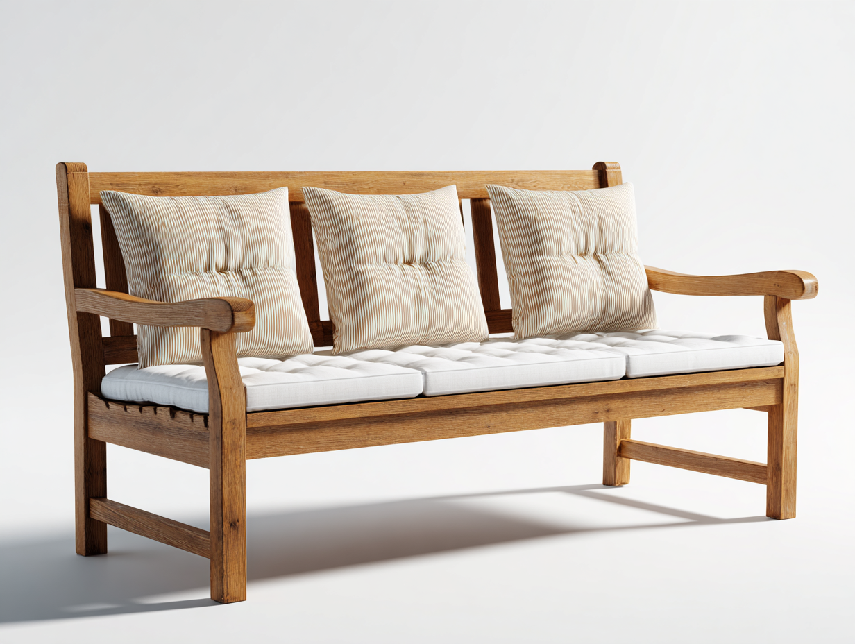 Gartenbank Massivholz 170x65x90 cm Braun Modernes Design-Parovaroom
