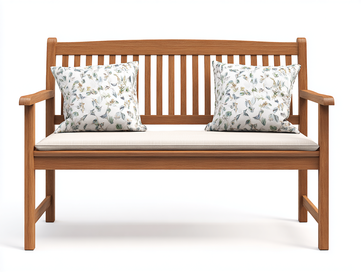 Gartenbank Massivholz 120x60x90 cm - Braun - Klassisches Design-Parovaroom