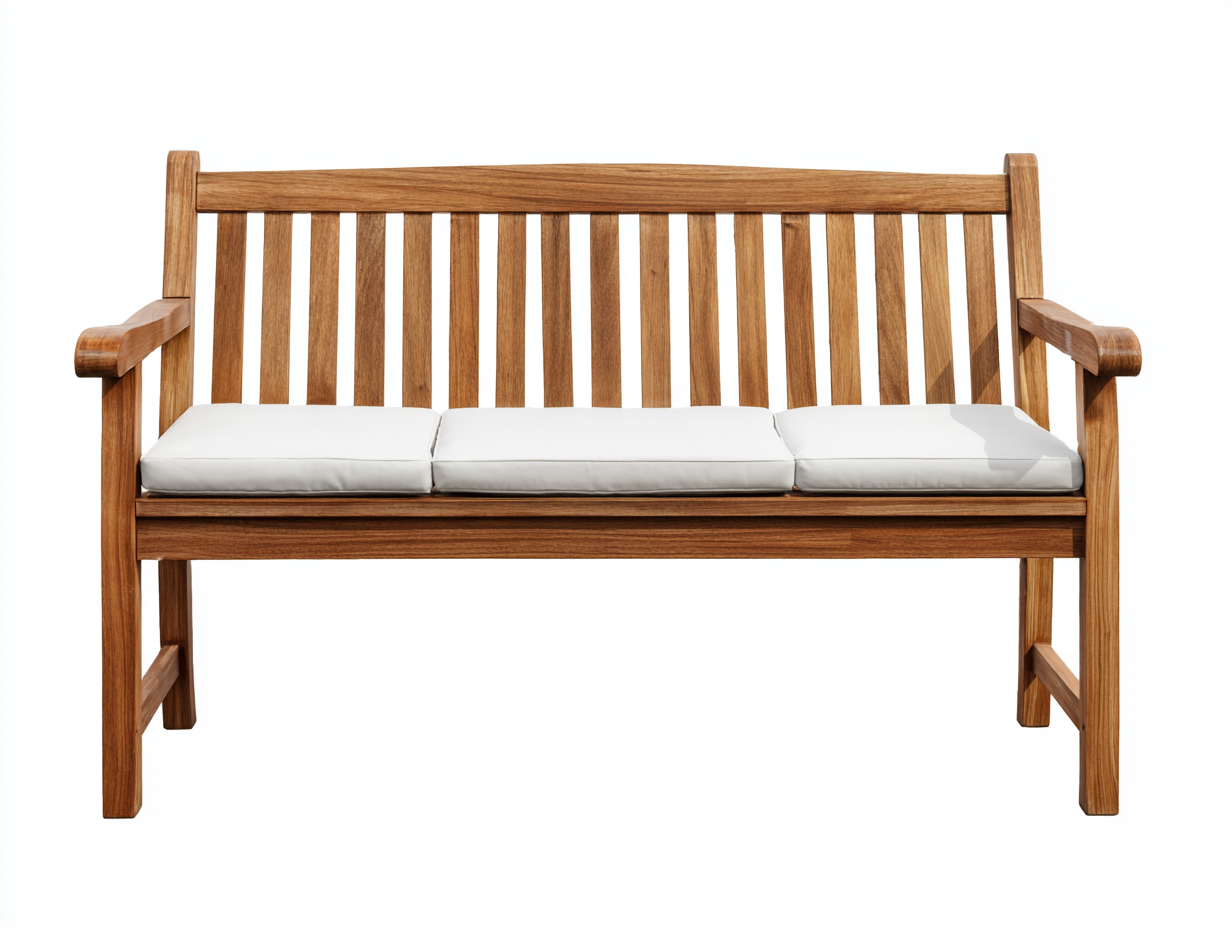 Gartenbank Massivholz 150x60x85 cm Braun Modernes Design-Parovaroom