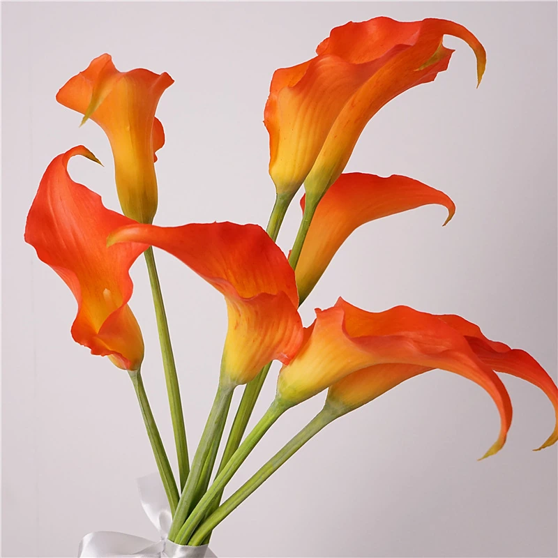 Artificial Real-Touch Mini Calla Lily Stems - 23.6"-Lunkadee