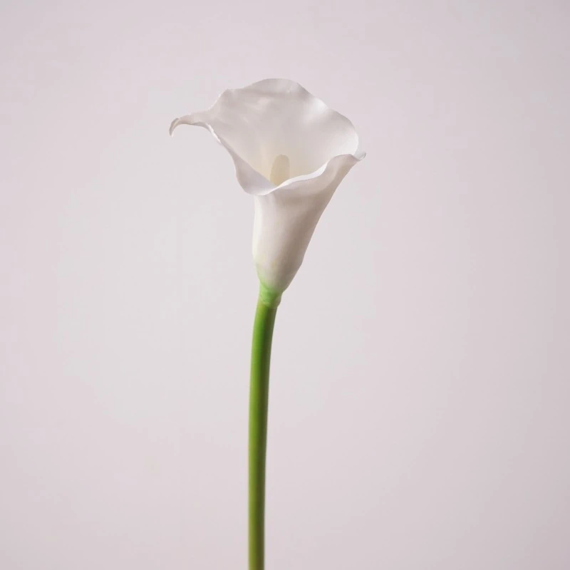 Artificial Real-Touch Trumpet Calla Lily Stems - 28.3"-Lunkadee