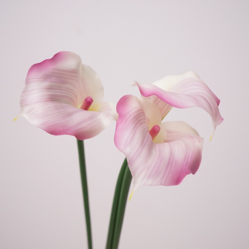 Artificial Mini Calla Lily Stems - 21.7"-Lunkadee