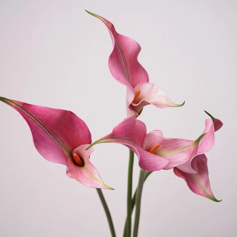 Artificial Real-Touch Calla Lily Stems - 22.8"-Lunkadee