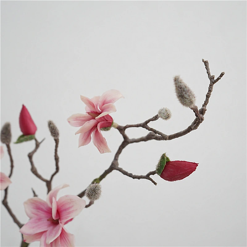 Artificial Magnolia Branches - 28.3"-Lunkadee