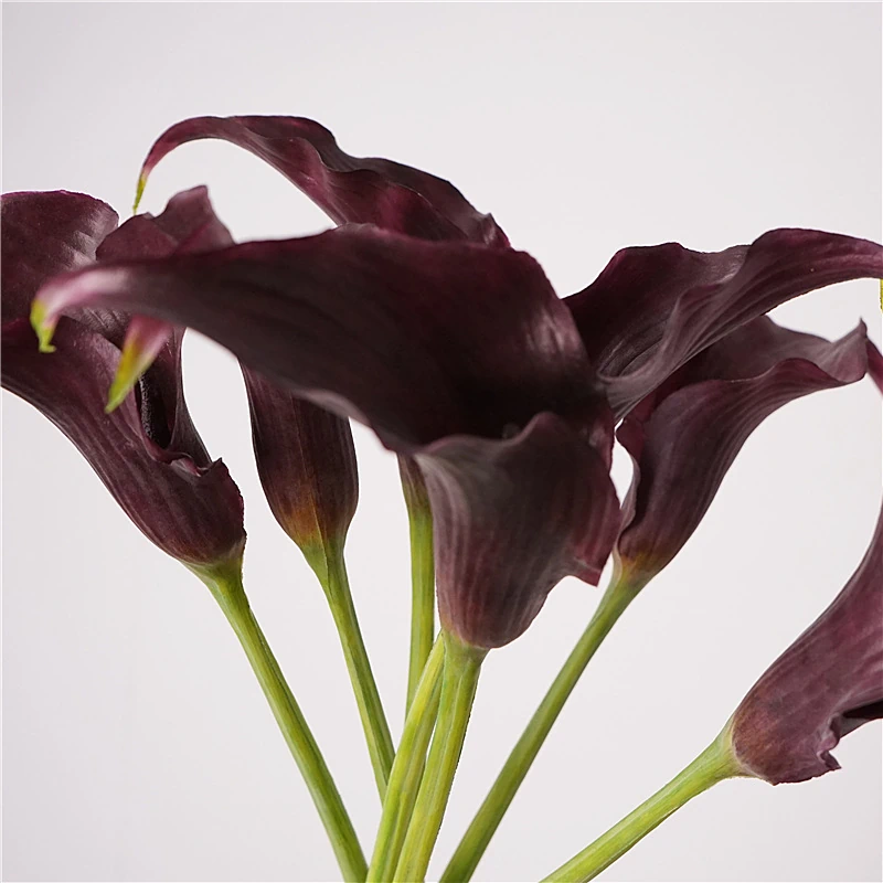 Artificial Real-Touch Mini Calla Lily Stems - 23.6"-Lunkadee