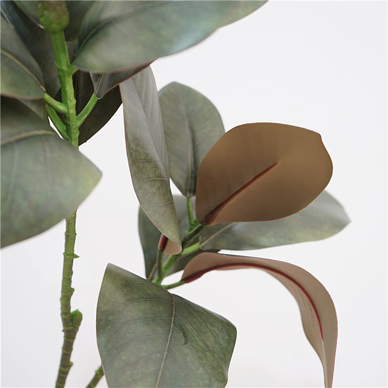 Artificial Real-Touch Magnolia Leaf Stems - 33"-Lunkadee