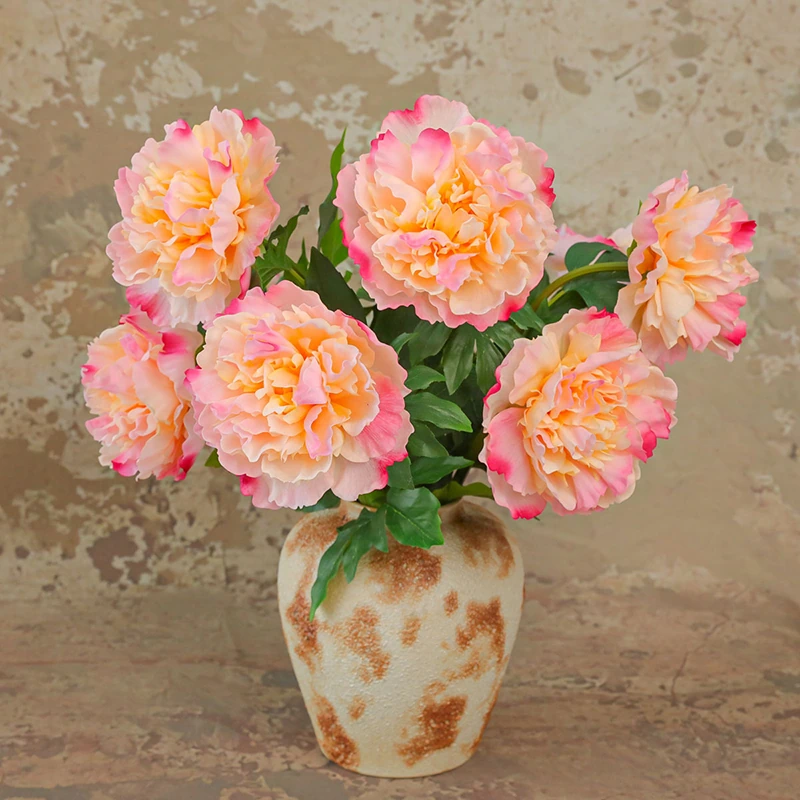 Artificial Real-Touch Peony Stems - 20.5"