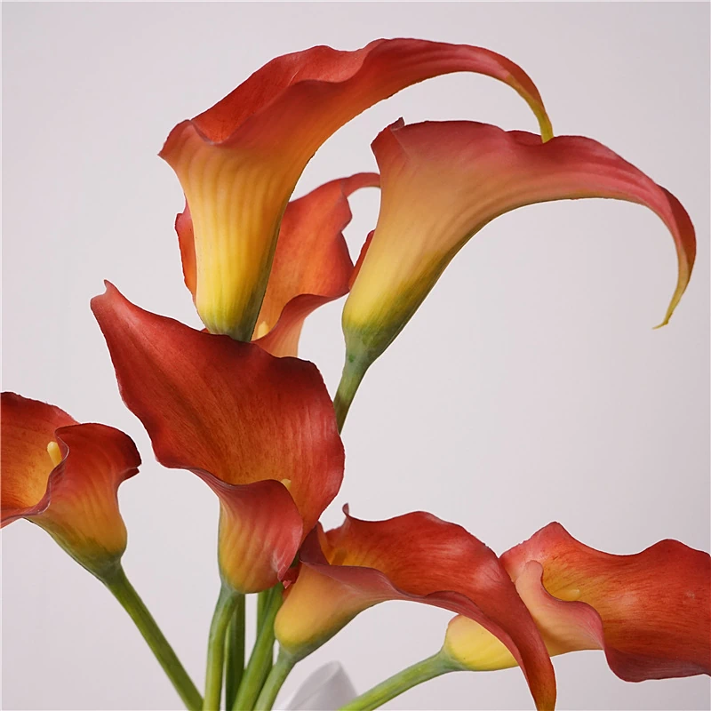 Artificial Real-Touch Mini Calla Lily Stems - 23.6"-Lunkadee