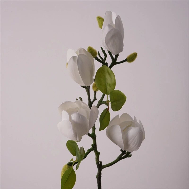 Artificial 3D Magnolia Stems -  25.6"-Lunkadee