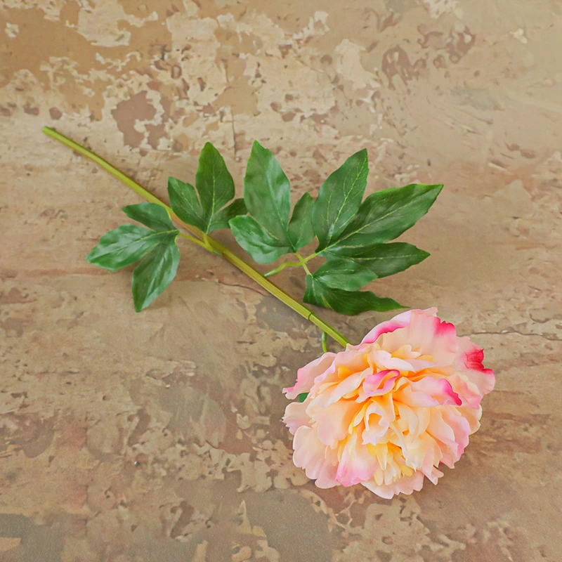 Artificial Real-Touch Peony Stems - 20.5"