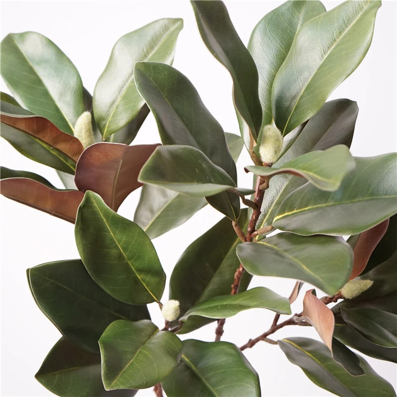 Artificial Magnolia Leaf Stems - 28.5"-Lunkadee