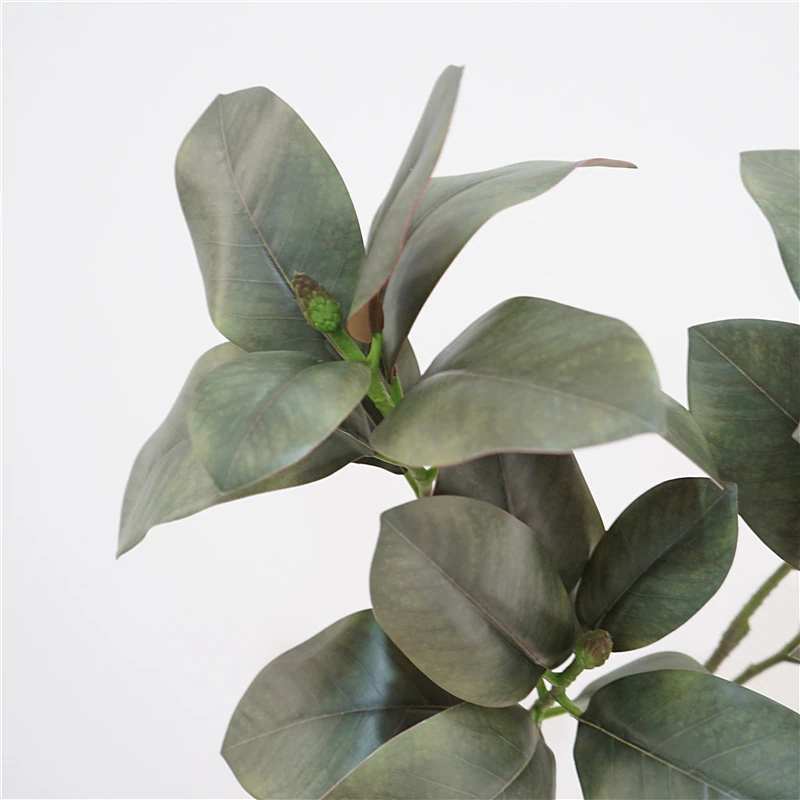 Artificial Real-Touch Magnolia Leaf Stems - 33"-Lunkadee