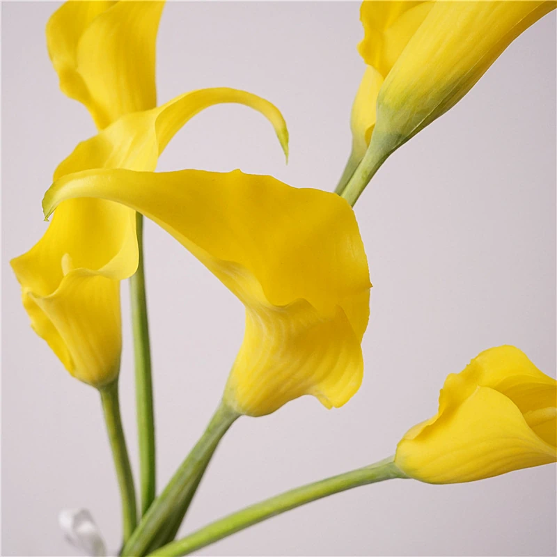 Artificial Real-Touch Mini Calla Lily Stems - 23.6"-Lunkadee