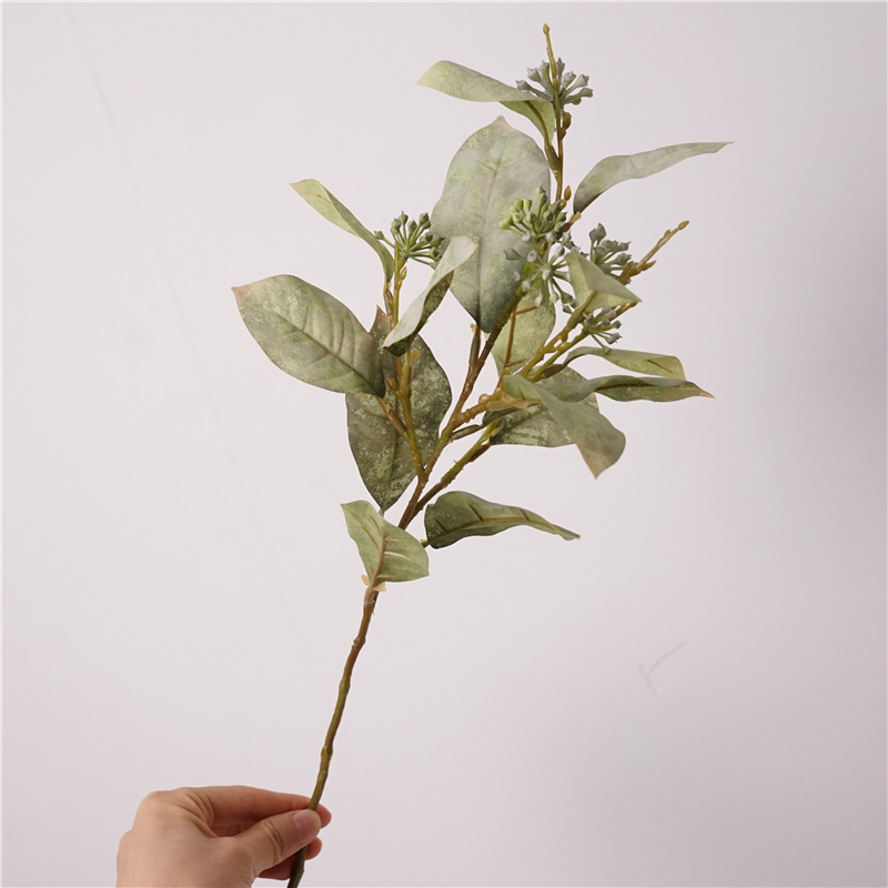 Artificial Fall Magnolia Leaf Stems - 18.5"-Lunkadee