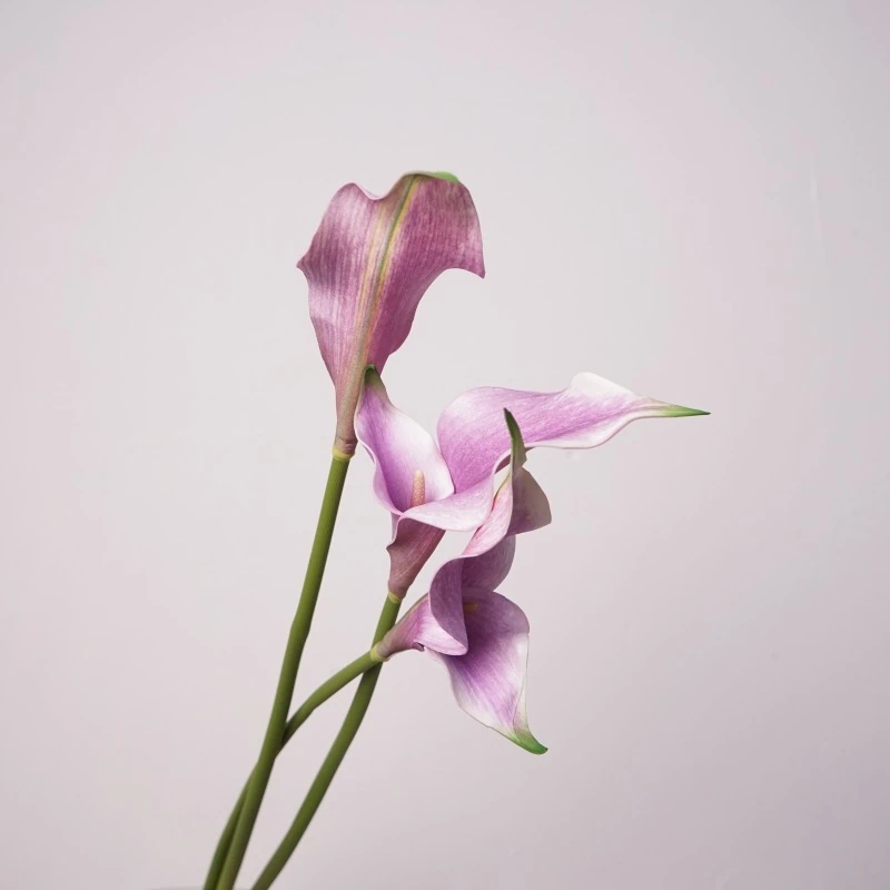 Artificial Real-Touch Calla Lily Stems - 22.8"-Lunkadee