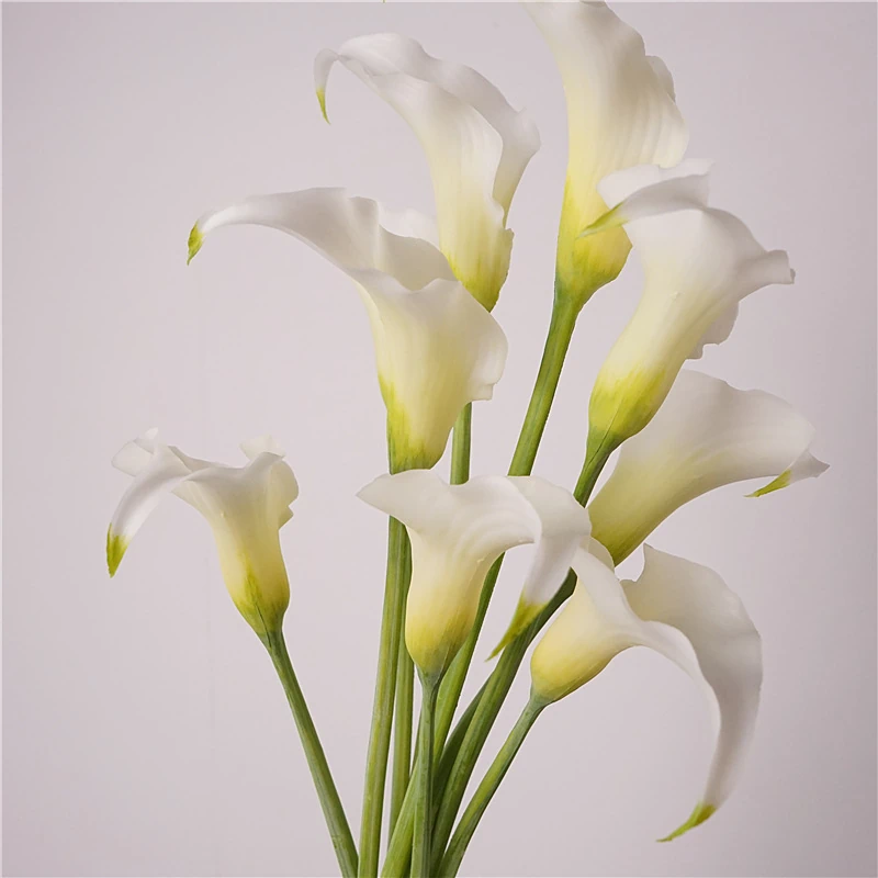 Artificial Real-Touch Mini Calla Lily Stems - 23.6"-Lunkadee