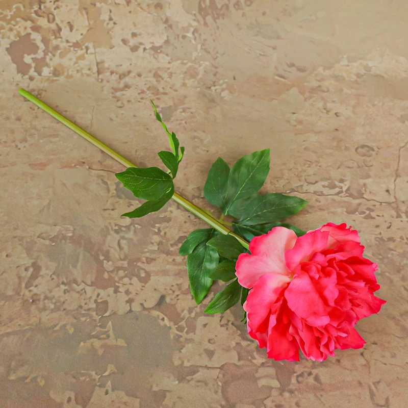 Artificial Real-Touch Peony Stems - 20.5"
