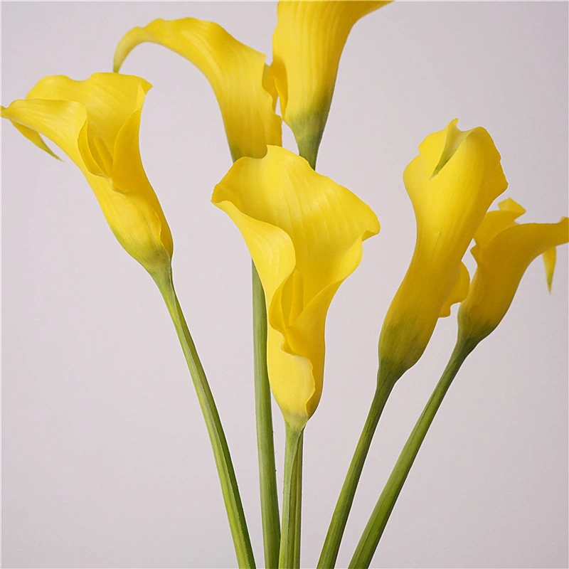 Artificial Real-Touch Mini Calla Lily Stems - 23.6"-Lunkadee