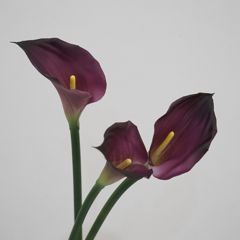 Artificial Real-Touch Mini Calla Lily Stems - 26"-Lunkadee