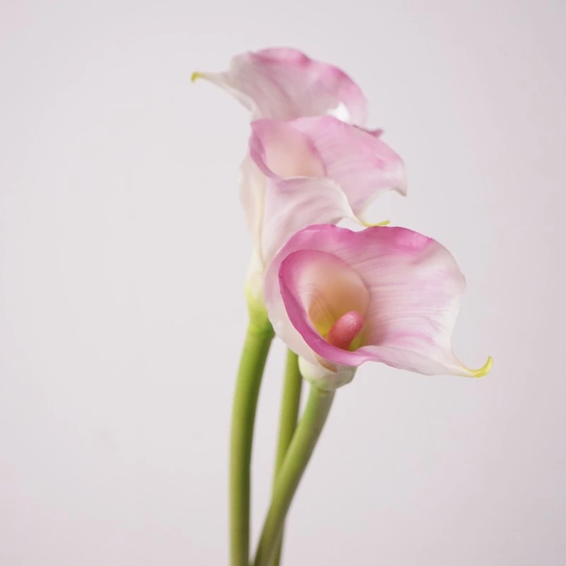 Artificial Real-Touch Trumpet Calla Lily Stems - 28.3"-Lunkadee