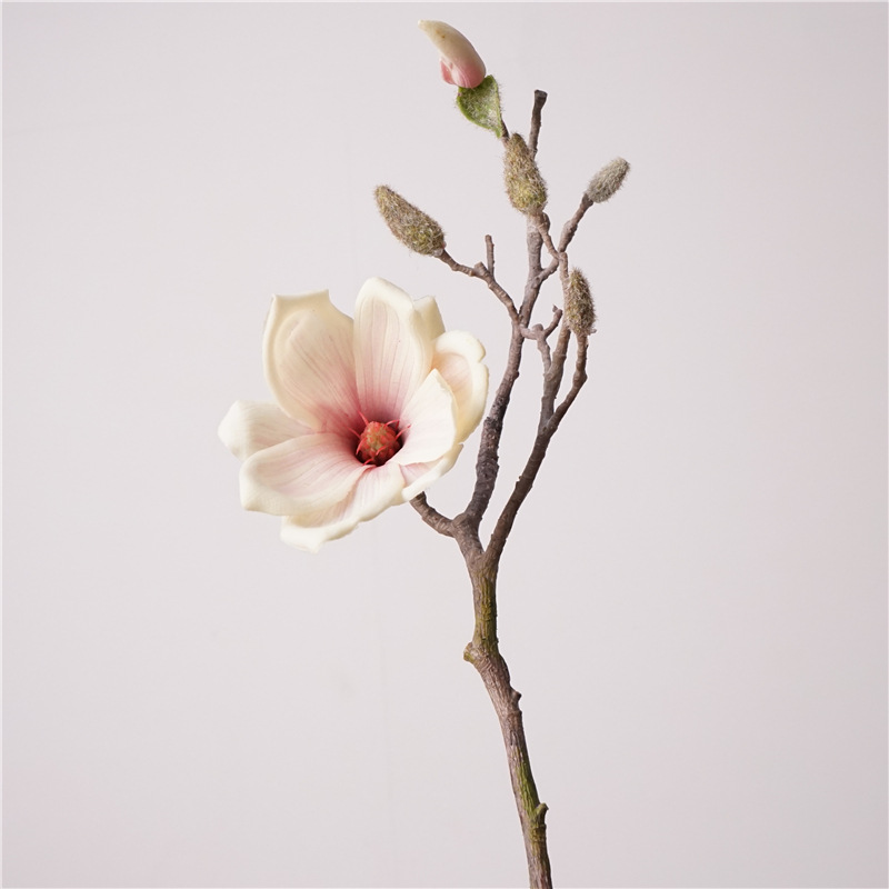 Artificial Soft-Touch Magnolia Stems - 17.7"-Lunkadee