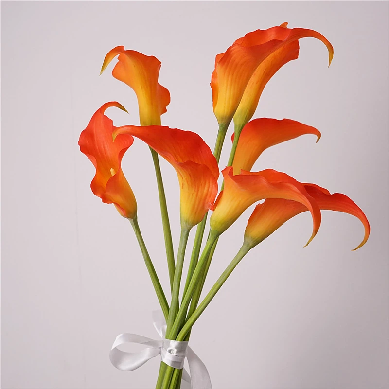 Artificial Real-Touch Mini Calla Lily Stems - 23.6"-Lunkadee